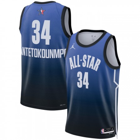 Dres All-Star 2023 Team 1 Giannis Antetokounmpo 34 Nike Plava Swingman Dres All-Star 2023 Team 1 Giannis Antetokounmpo 34 Nike Plava Swingman